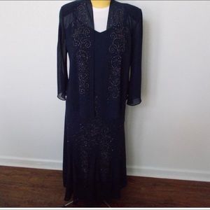 Navy dress, formal, mother of bride/groom